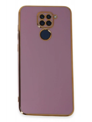 Newface Xiaomi Redmi Note 9 Kılıf Volet Silikon - Mor