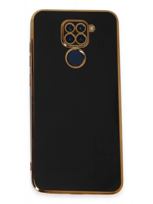 Newface Xiaomi Redmi Note 9 Kılıf Volet Silikon - Siyah