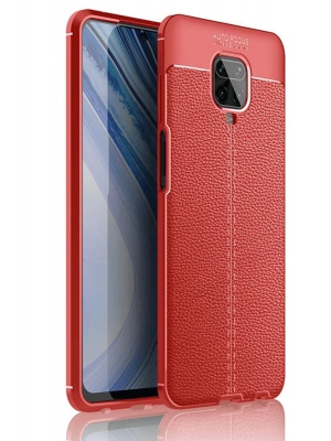 Newface Xiaomi Redmi Note 9 Pro Kılıf Auto Focus Kapak - Kırmızı