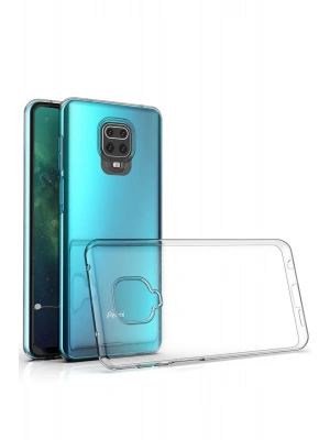 Newface Xiaomi Redmi Note 9 Pro Kılıf Lüx Şeffaf Silikon - Şeffaf