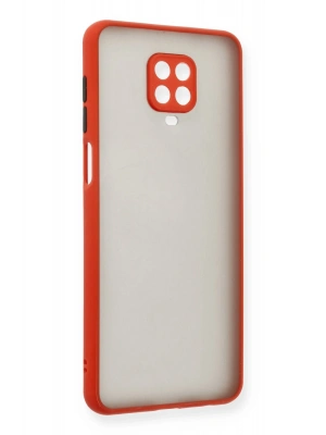 Newface Xiaomi Redmi Note 9 Pro Kılıf Montreal Silikon Kapak - Kırmızı