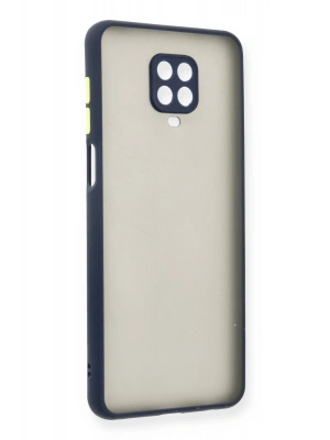 Newface Xiaomi Redmi Note 9 Pro Kılıf Montreal Silikon Kapak - Lacivert