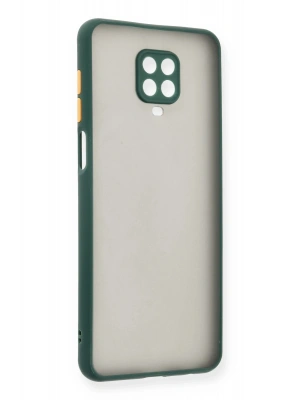 Newface Xiaomi Redmi Note 9 Pro Kılıf Montreal Silikon Kapak - Yeşil