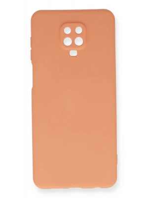 Newface Xiaomi Redmi Note 9 Pro Kılıf Nano içi Kadife Silikon - Turuncu