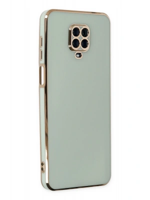 Newface Xiaomi Redmi Note 9 Pro Kılıf Volet Silikon - Açık Yeşil