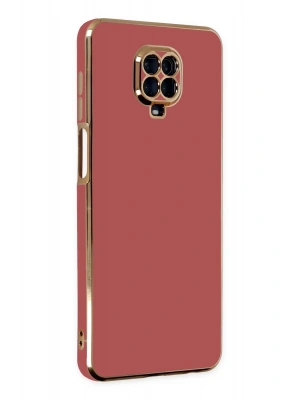 Newface Xiaomi Redmi Note 9 Pro Kılıf Volet Silikon - Kırmızı