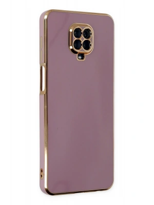 Newface Xiaomi Redmi Note 9 Pro Kılıf Volet Silikon - Mor