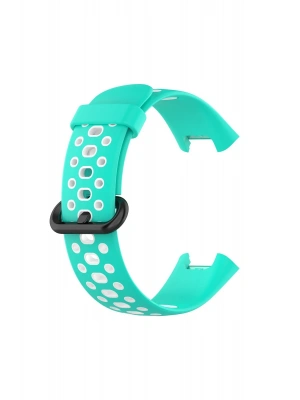 Newface Xiaomi Redmi Watch 2 Spor Delikli Kordon - Turkuaz-Beyaz