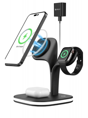 Newface YM-UD22 Kablosuz Şarj Masaüstü Set - Siyah