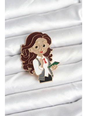 Öğretmen Figür Broş