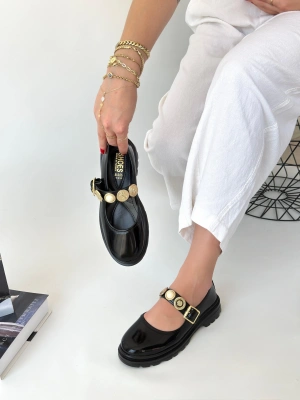 Okira Siyah Rugan Oxford Ayakkabı