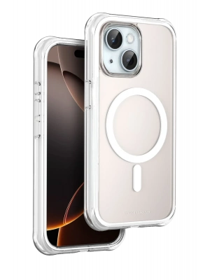 Onegif Apple iPhone 15 Hulk Magsafe Kapak - Beyaz