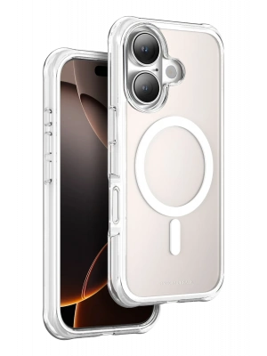 Onegif Apple iPhone 16 Hulk Magsafe Kapak - Beyaz