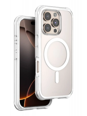 Onegif Apple iPhone 16 Pro Hulk Magsafe Kapak - Beyaz