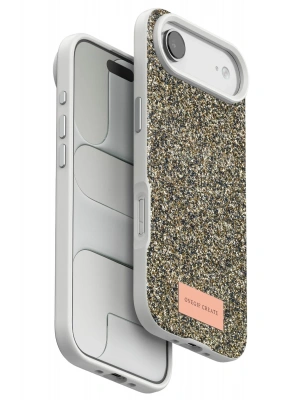 Onegif Apple iPhone 17 Air Bright Simli Kapak - Çöl Titanyum