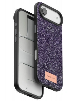 Onegif Apple iPhone 17 Air Bright Simli Kapak - Derin Mor