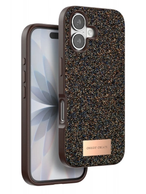 Onegif Apple iPhone 17 Bright Simli Kapak - Gold