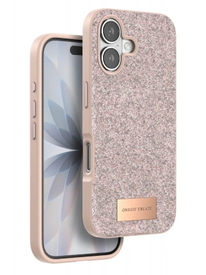 Onegif Apple iPhone 17 Bright Simli Kapak - Pembe