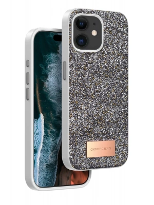 Onegif iPhone 11 Bright Simli Kapak - Gümüş
