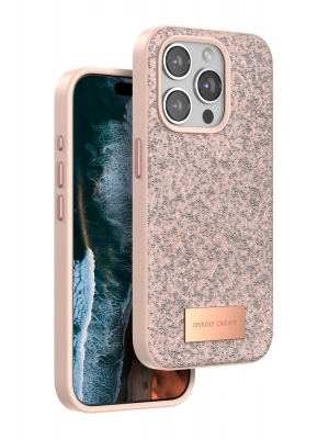 Onegif iPhone 14 Pro Bright Simli Kapak - Pembe