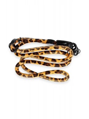 Onegif JI Leopar Desenli Boyun Askısı - Turuncu