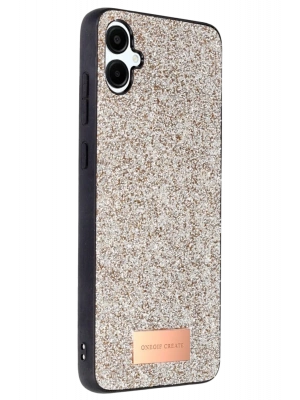 Onegif Samsung Galaxy A06 Bright Simli Kapak - Gold