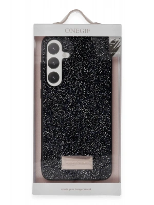 Onegif Samsung Galaxy A55 5G Bright Simli Kapak - Pembe