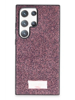 Onegif Samsung Galaxy S23 Ultra Bright Simli Kapak - Derin Mor