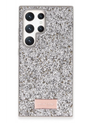 Onegif Samsung Galaxy S23 Ultra Bright Simli Kapak - Gümüş