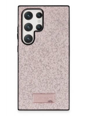 Onegif Samsung Galaxy S23 Ultra Bright Simli Kapak - Pembe