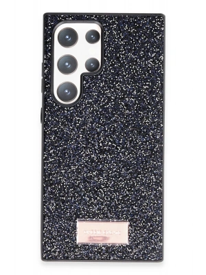 Onegif Samsung Galaxy S24 Ultra Bright Simli Kapak - Siyah