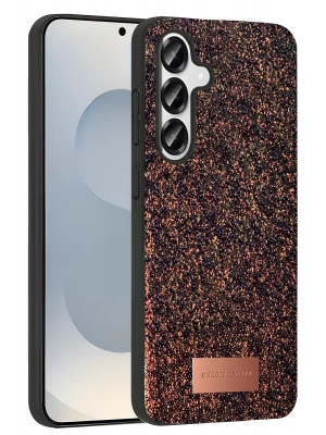 Onegif Samsung Galaxy S25 Bright Simli Kapak - Derin Mor