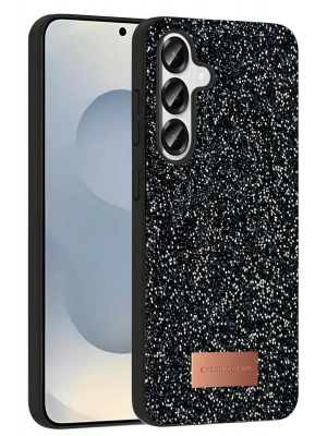 Onegif Samsung Galaxy S25 Bright Simli Kapak - Siyah