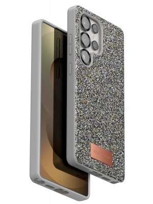 Onegif Samsung Galaxy S25 Ultra Bright Simli Kapak - Gümüş