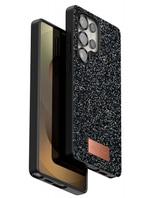 Onegif Samsung Galaxy S25 Ultra Bright Simli Kapak - Siyah