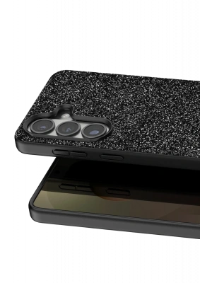 Onegif Samsung Galaxy S26 Bright Simli Kapak - Siyah