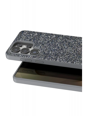 Onegif Samsung Galaxy S26 Ultra Bright Simli Kapak - Gümüş