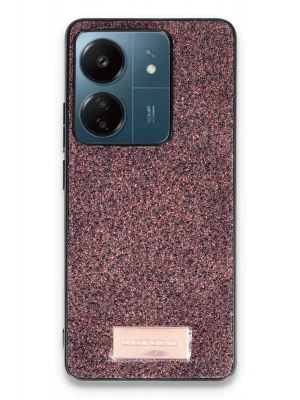 Onegif Xiaomi Redmi 13C Bright Simli Kapak - Derin Mor