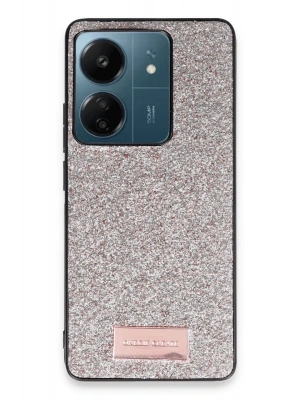 Onegif Xiaomi Redmi 13C Bright Simli Kapak - Gold