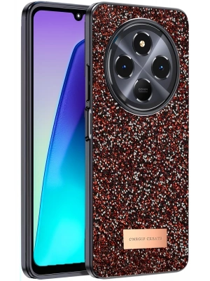 Onegif Xiaomi Redmi 14C Bright Simli Kapak - Derin Mor