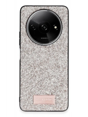 Onegif Xiaomi Redmi A3 4G Bright Simli Kapak - Gold