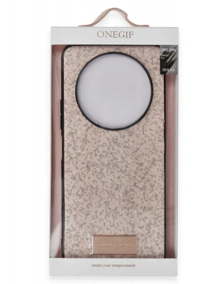 Onegif Xiaomi Redmi A3 4G Bright Simli Kapak - Gümüş