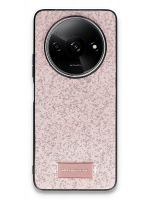 Onegif Xiaomi Redmi A3 4G Bright Simli Kapak - Pembe