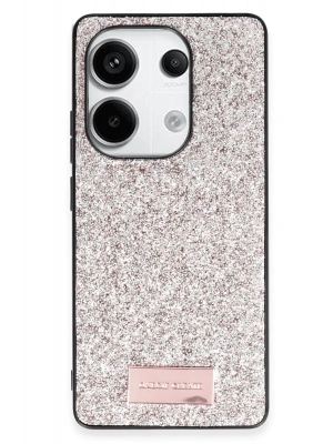 Onegif Xiaomi Redmi Note 13 Pro 4G Bright Simli Kapak - Gold