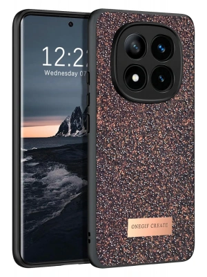 Onegif Xiaomi Redmi Note 14 Pro 4G Bright Simli Kapak - Derin Mor