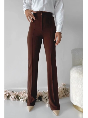 Önü cumalı ithal krep pantolon