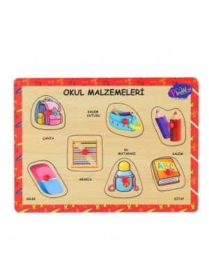 ONY-196-197 Ahşap Tutmalı Okul Malzemeleri