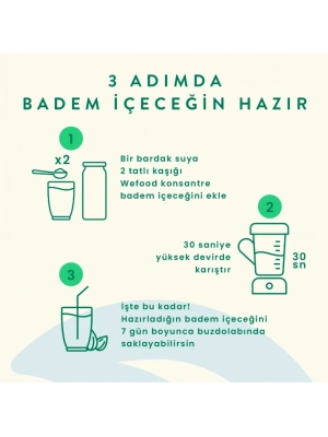 Organik Badem Sütü Konsantresi 240 Gr