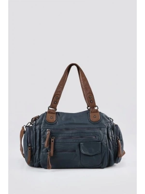 Orten Mavi Cilt Omuz Çantası