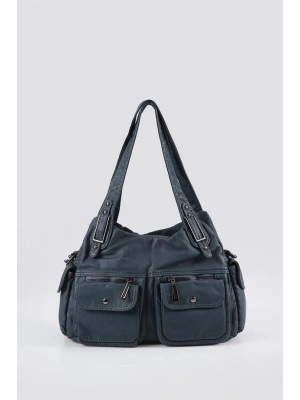 Oten Mavi Cilt Omuz Çantası